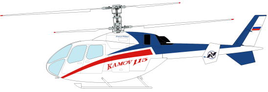 Макет вертолёта Ка-115. Фотография из Википедии 
