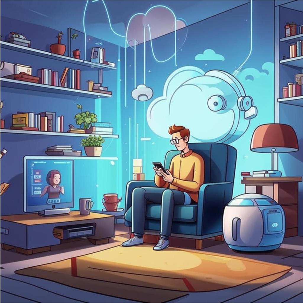 Эти "things" вокруг тебя и общаются по "Internet". Бу!