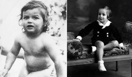 Ален Делон в детстве 