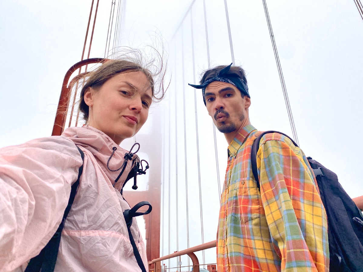 Мы на мосту в Сан Франциско