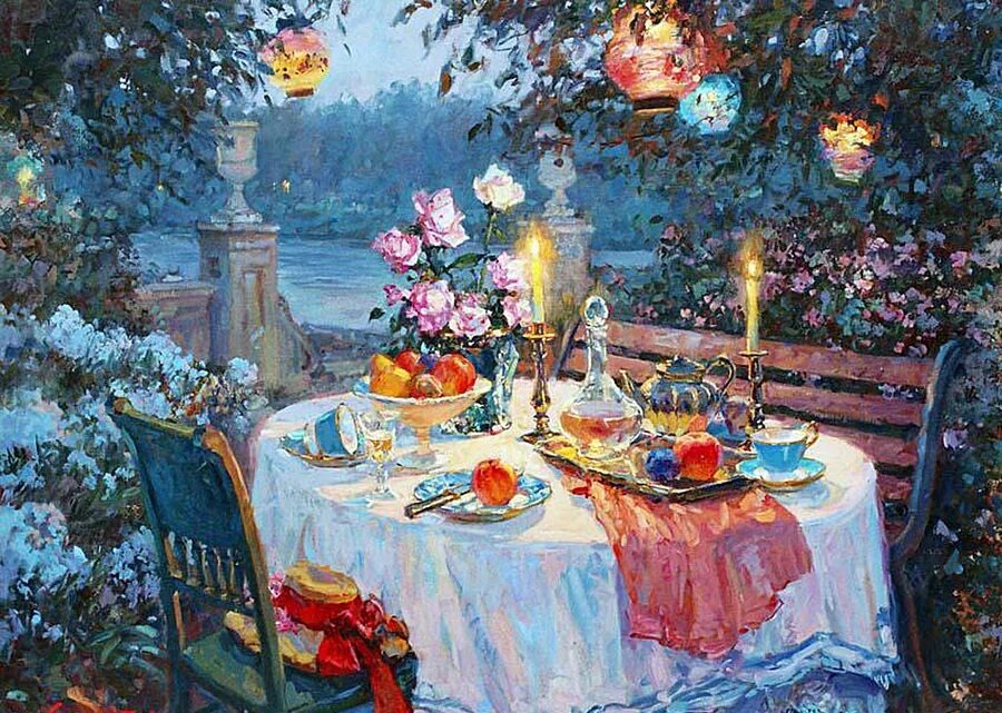 2. Свиридов Сергей Алексеевич "Прерванное чаепитие"