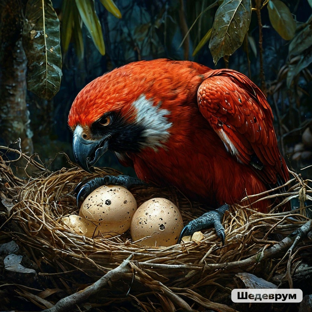 По мужниному описанию у меня в шедевруме вот такой товарищ получился😉