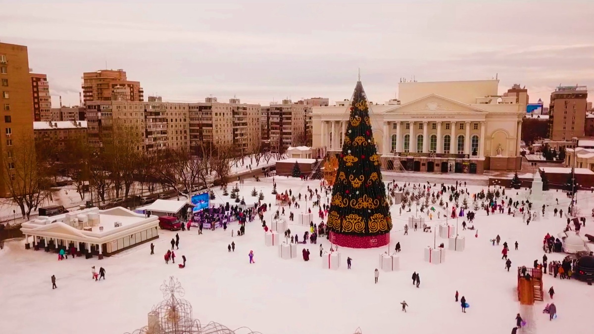 Тюмень на Новый год. Фото: region-tyumen.ru/