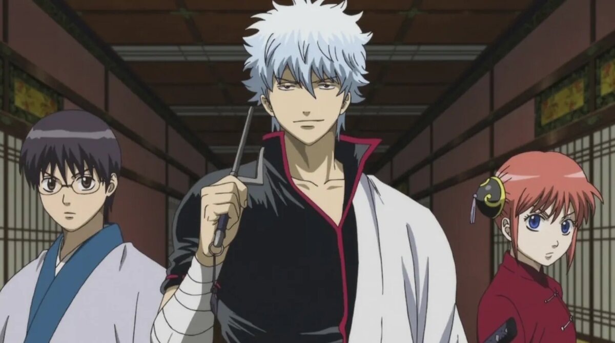 Кадр из аниме «Гинтама»   📷