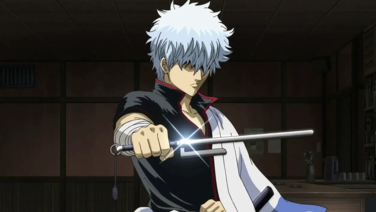 Кадр из аниме «Гинтама»   📷