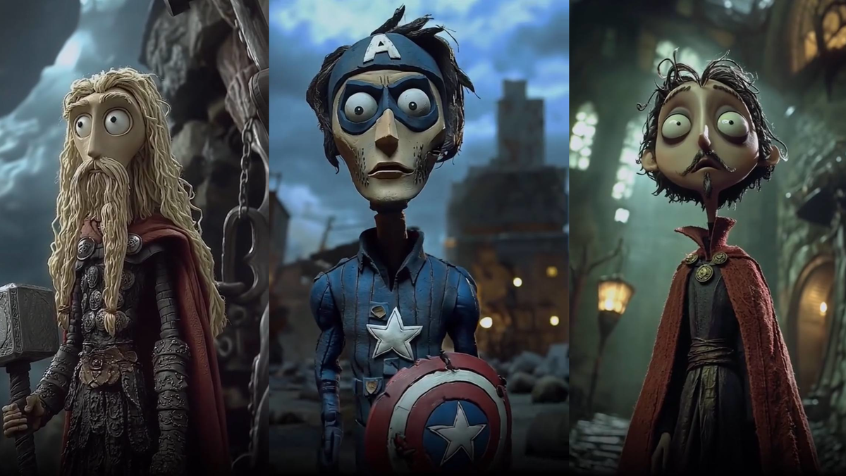 Персонажи Marvel в мультике Тима Бертона