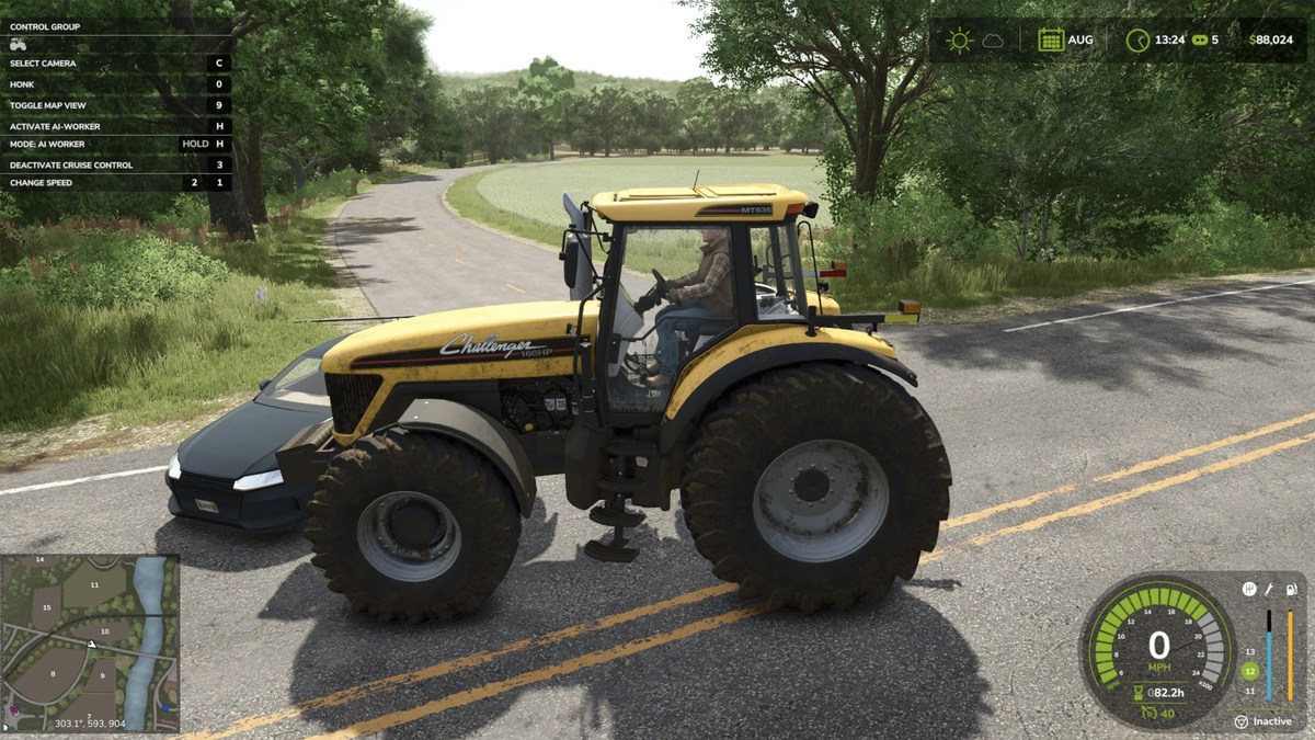 Скриншот из игры "Farming Simulator 25"