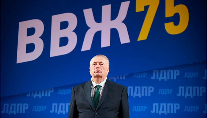 75-летие Жириновского в в Колонном зале Дома союзов,2021 год. Фото: mk.ru