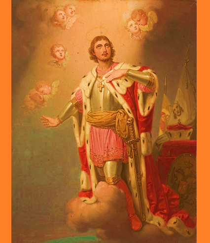 Александр Невский. Икона. Картина Владимира Боровиковского. 1815–1825 годы, Государственная Третьяковская галерея