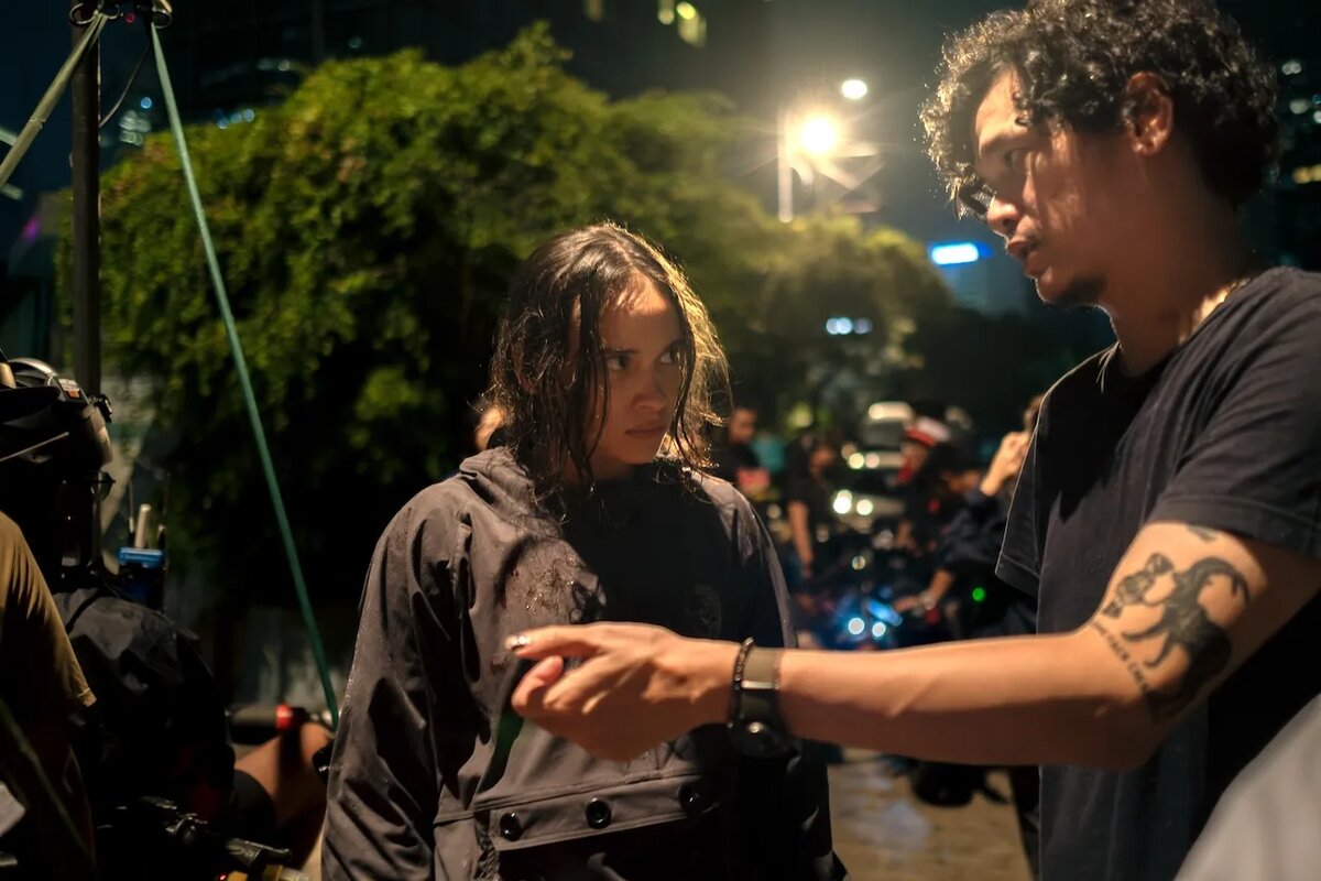 Тьяджанто и Риберо на съёмках