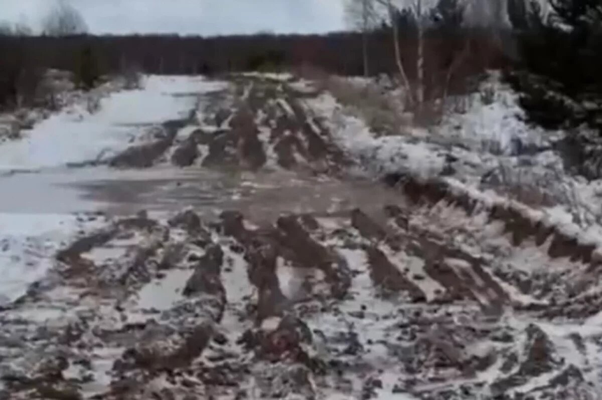    Кировской области разрушилась отремонтированная за 4 миллиона дорога