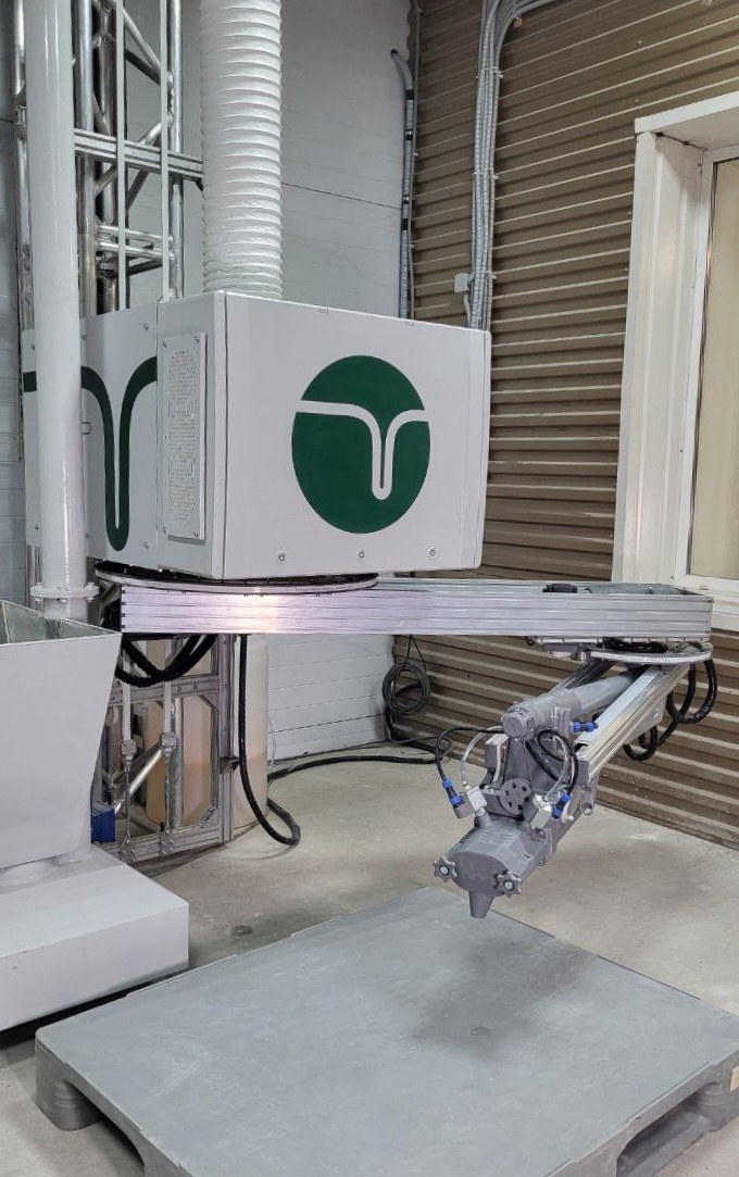 Строительный 3д принтер Лерто с системой сухой подачи