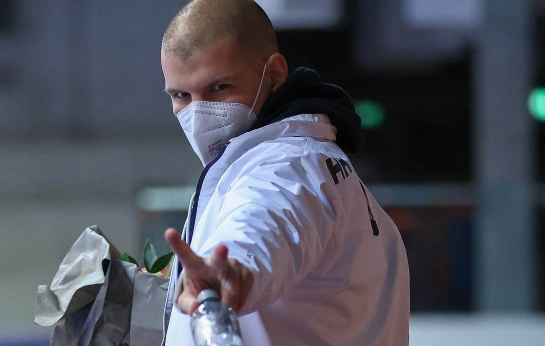    Димитри Кюттель в период прохождения курсов химиотерапии