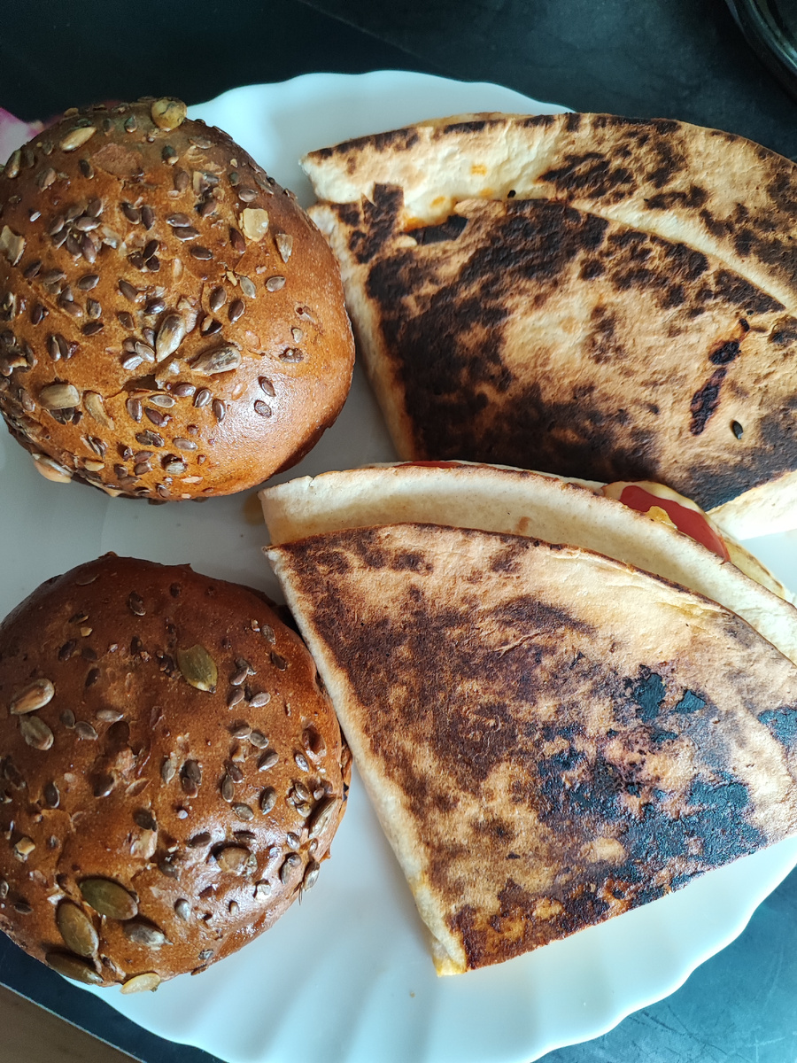 Веганские бургеры и лепёшки с начинками