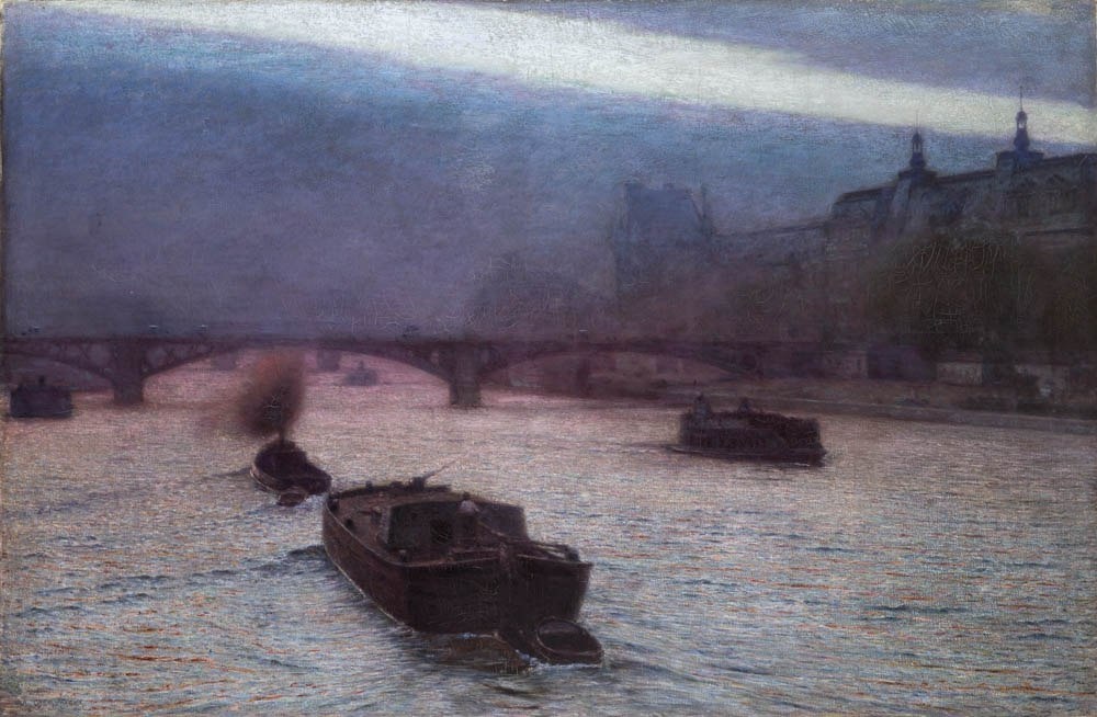 Aleksander Gierymski. Вечер на Сене, 1893.