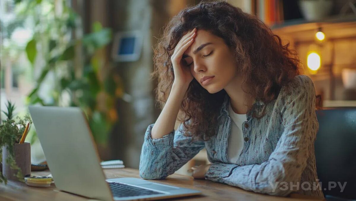     Женщина испытывает усталость на работе © Фото: uznay.ru