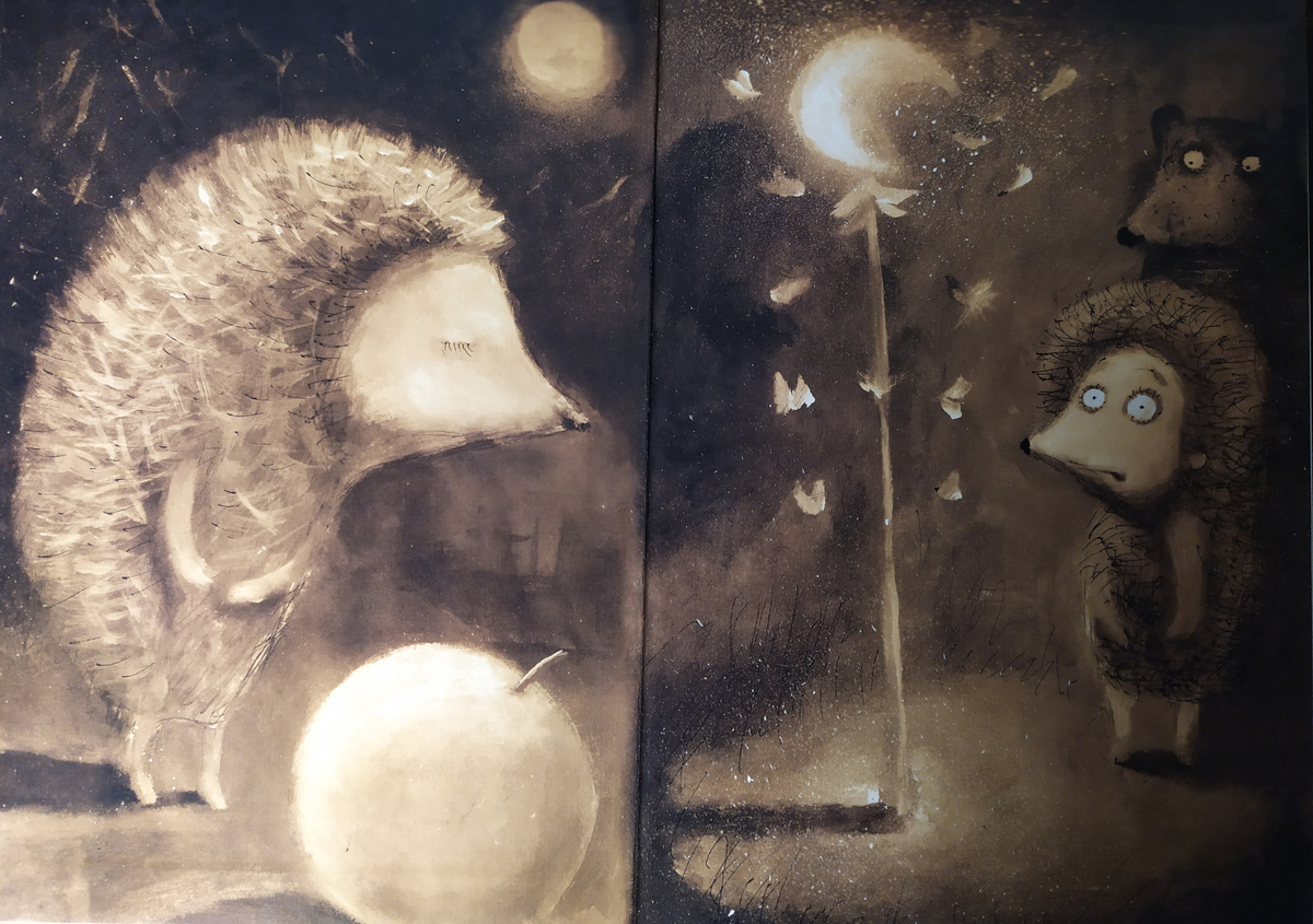 рисунок из книги "Зёжик и медвед" А.Николаенко (издательство "РуДа")