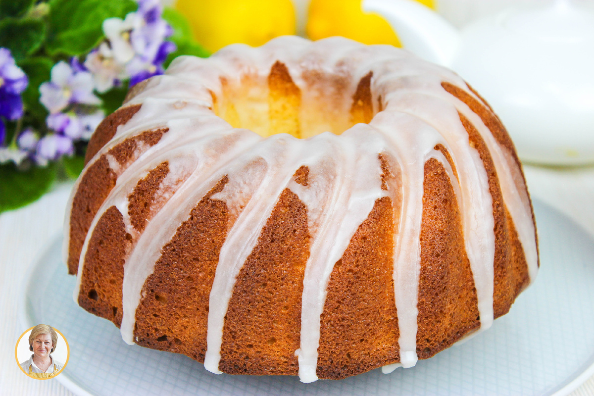 Лимонный кекс с кремом