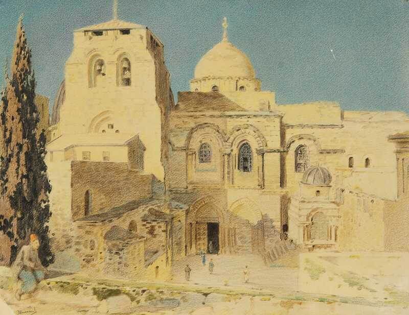 Василий Поленов. Вид Храма Гроба Господня, Иерусалим