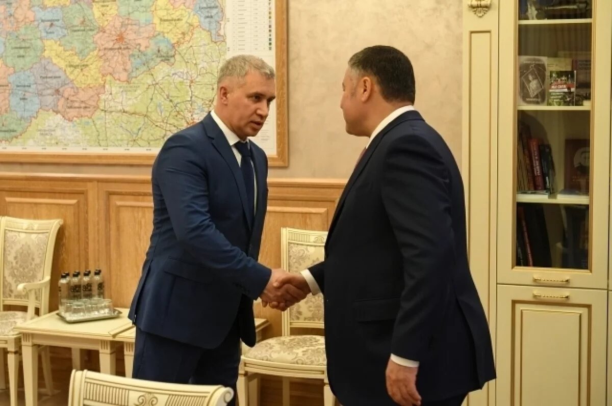    Игорь Руденя провёл встречу с новым начальником УМВД РФ по Тверской области