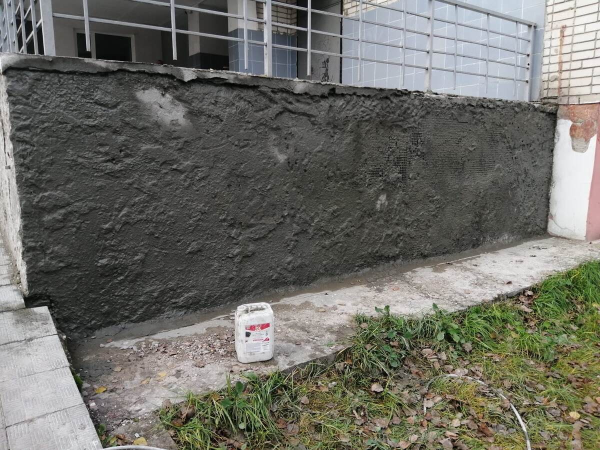 Фото после нанесения ремонтного состава 