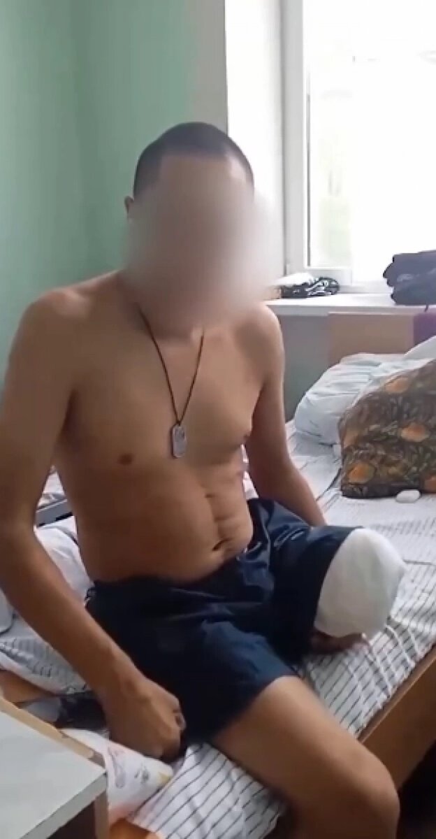    Сейчас Александр в военном госпитале. Фото: ТГ-канал «Военкоры Якутии»