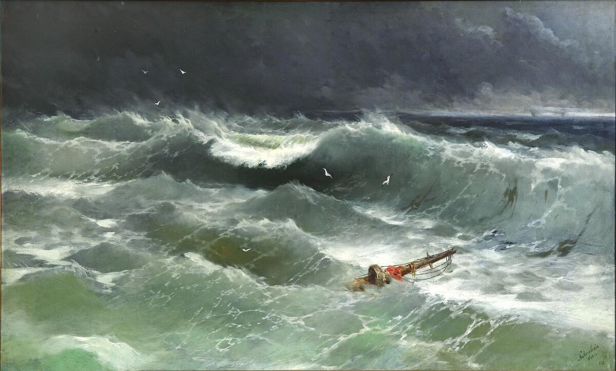 Иван Айвазовский "Буря на Азовском море", 1886 год