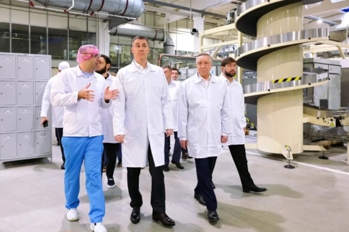    Беглов: объёмы производства молочного завода в Петербурге выросли за год