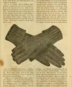 Перчатки из старинной книги. Фото из открытых источников