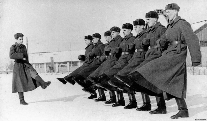 Строевая подготовка в Советской армии