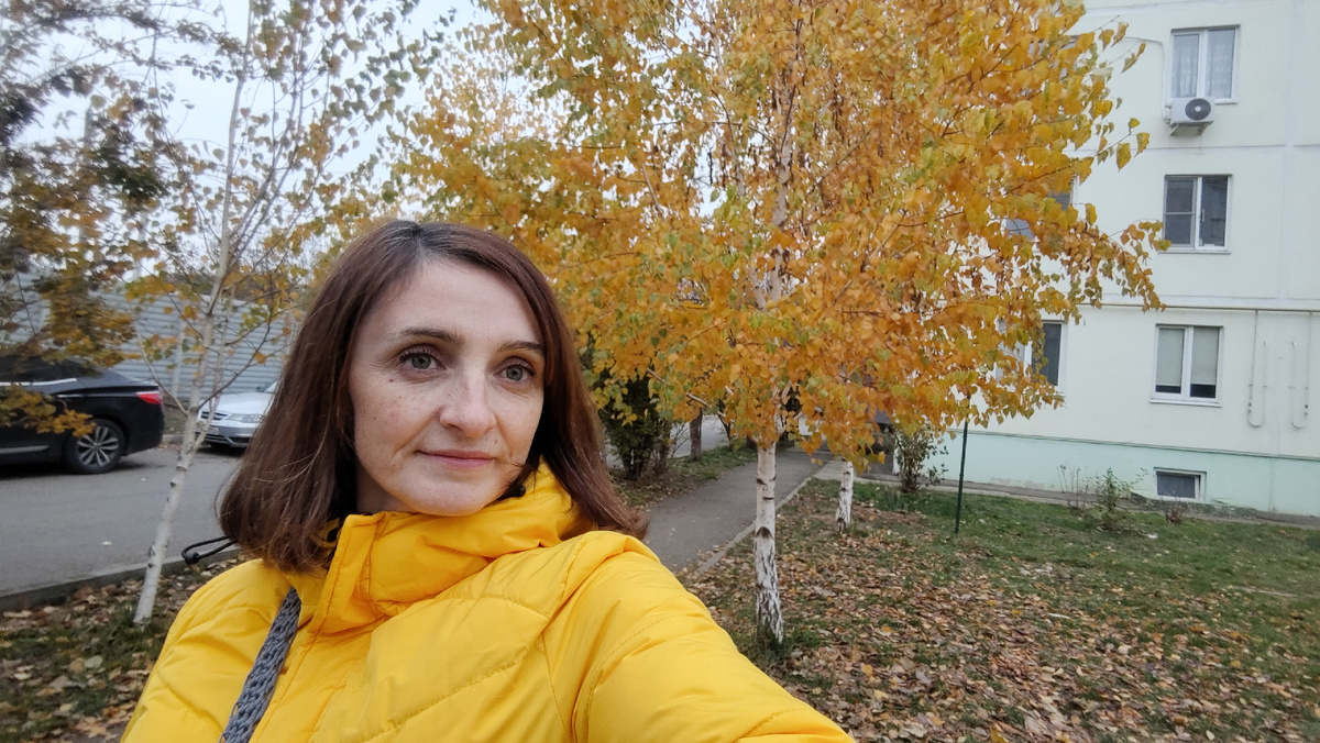 Берёза осенняя прекрасна! И я ей под цвет 😂