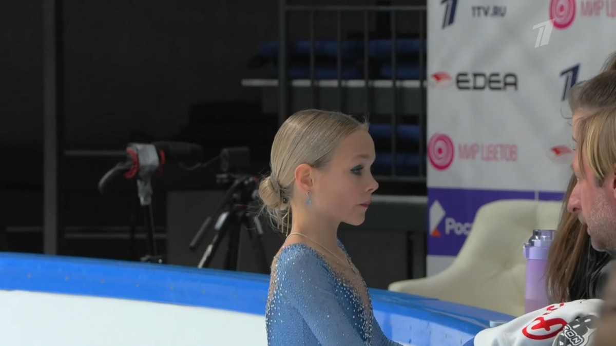 Елена Костылева. Фото: стоп-кадр прямого эфира "Первого канала"