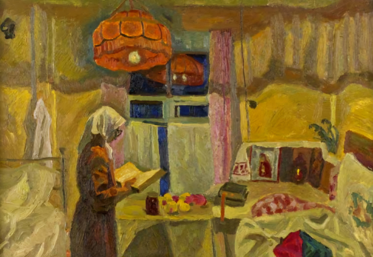 Попков В.Е. Этюд к картине "Мать и сын". 1969