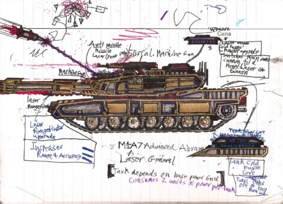 M1-A7 «Усовершенствованный танк Абрамс» (также известный как M1-A7 «Лазерный танк Абрамс») — это версия танка M1-A3 «Абрамс» от General Towne. 