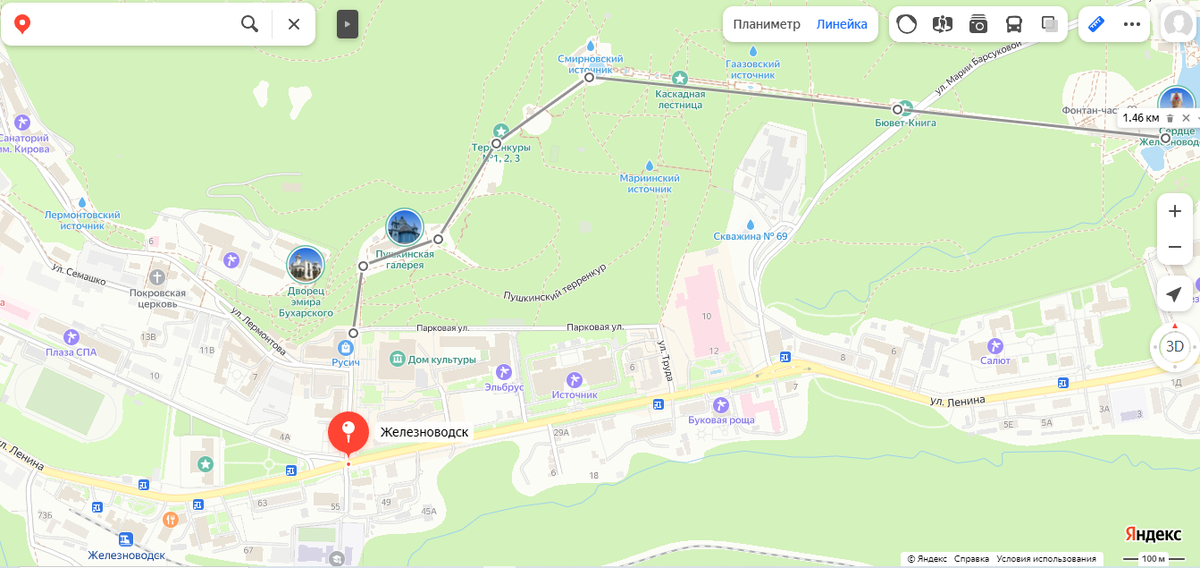 Координаты точки, где можно припарковать машину 44.133199, 43.030512