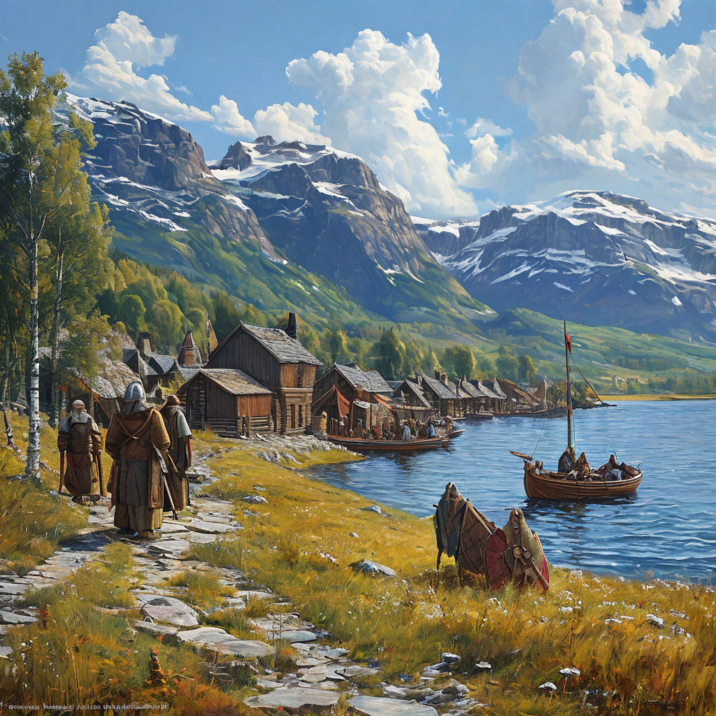 Русь при "викингах"-соратниках Рюрика глазами ИИ