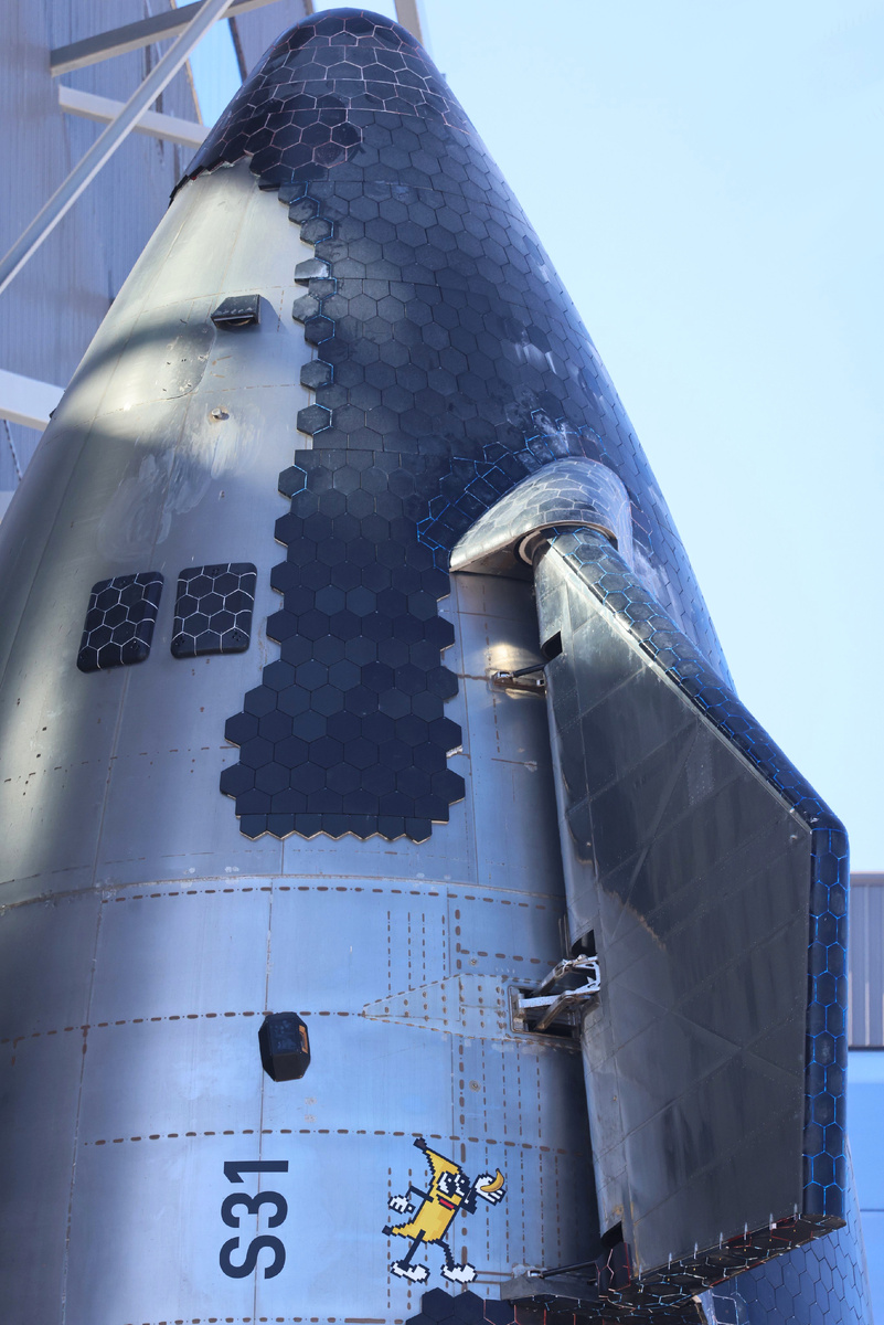 Прототип Ship 31 осенью 2024 года в время подготовки к полёту, изображение из открытых источников