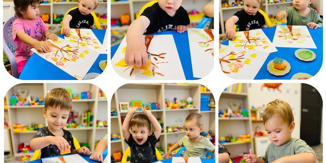 Рисование губкой — классная нетрадиционная техника для детей