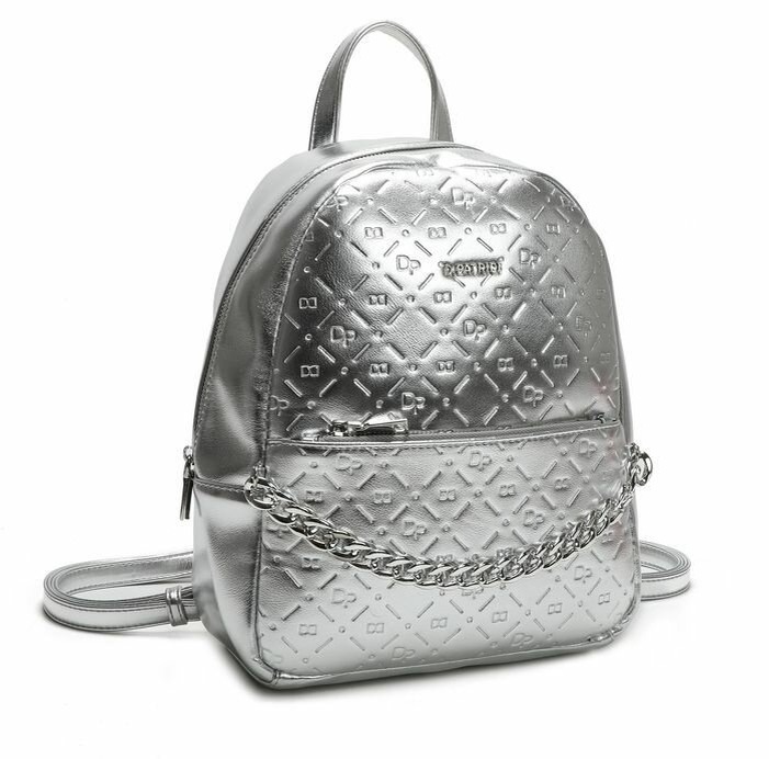 Городской рюкзак Daniele Patrici в трендовом цвете металлик