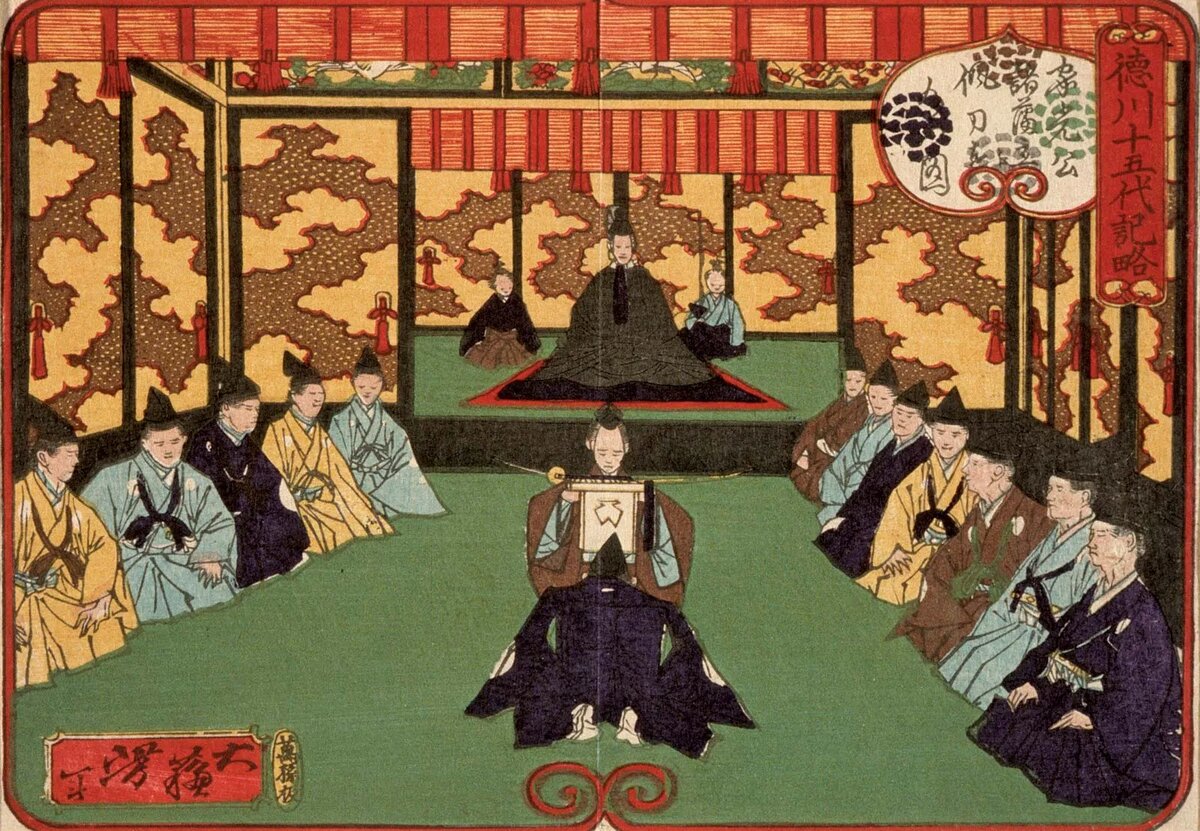 Tokugawa Iemitsu, 1875. Источник: Los Angeles County Museum of Art, Herbert R. Cole Collection