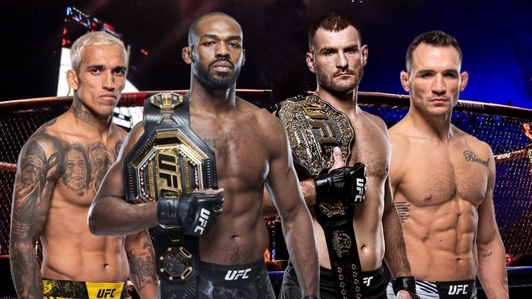    Чарльз Оливейра, Джон Джонс, Стипе Миочич, Майкл Чендлер.