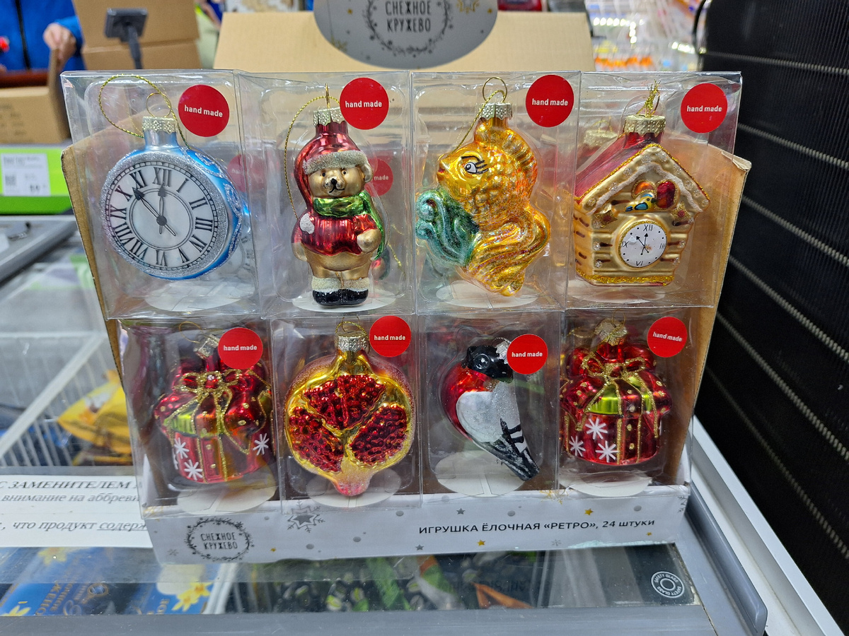 Коллекция елочных игрушек Ретро серии 2024