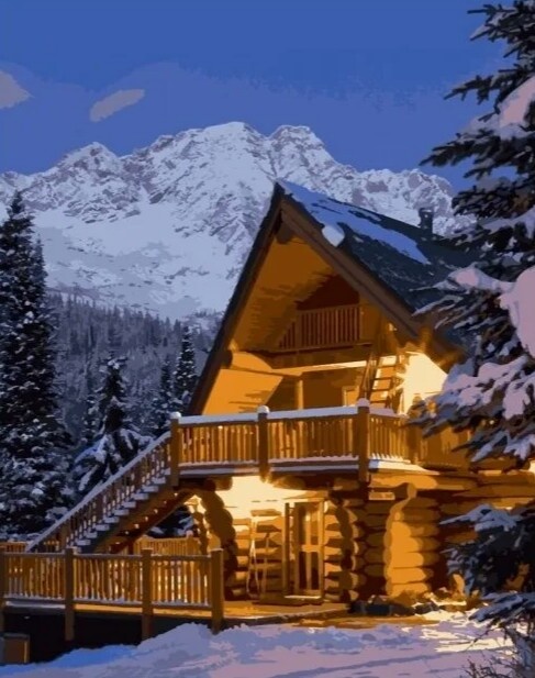 Домик в горах.