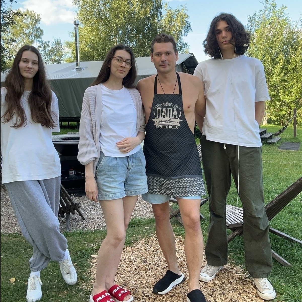 Ксения, Алина, Александр и Федор Пашковы