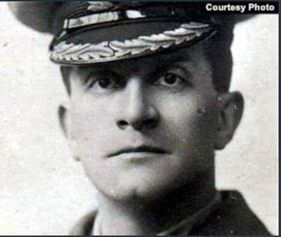 Скосырев в британской военной форме