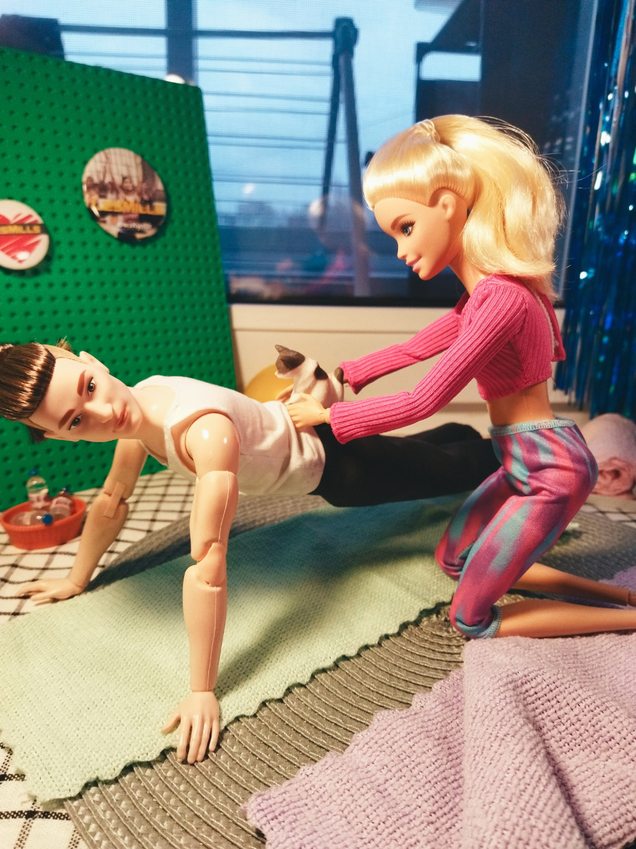 Barbie Милли Йога (Стася) и Кен BMR1959 Европеец (Лука)