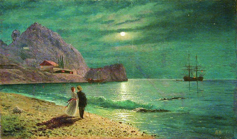 Ночь в Крыму. Берег моря