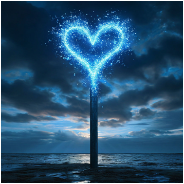 Сгенерировано ИИ- полет Души на Небеса.