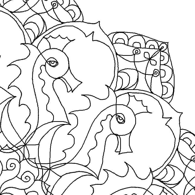 Фрагмент Морские коньки