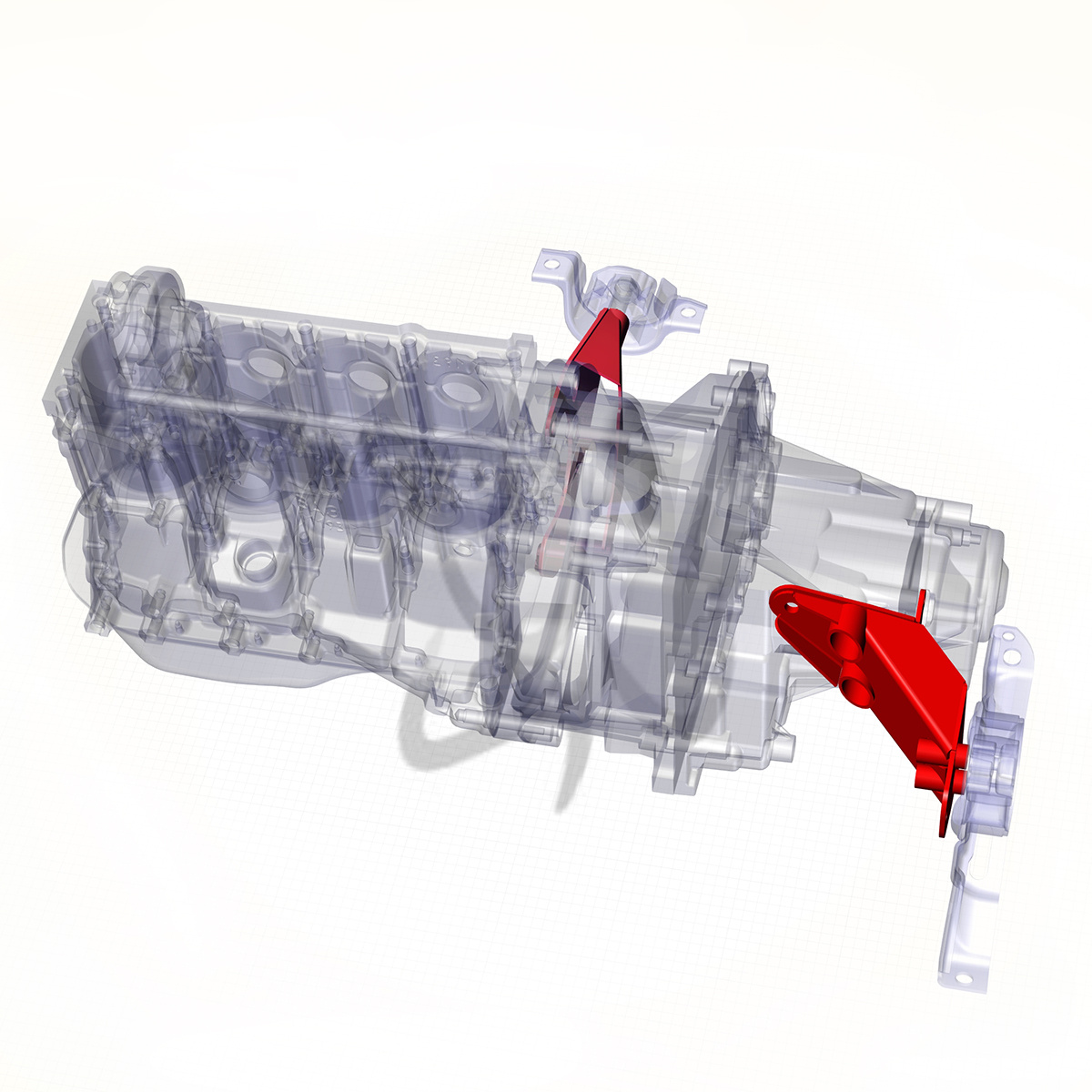 Комплект усиленных кронштейнов модель